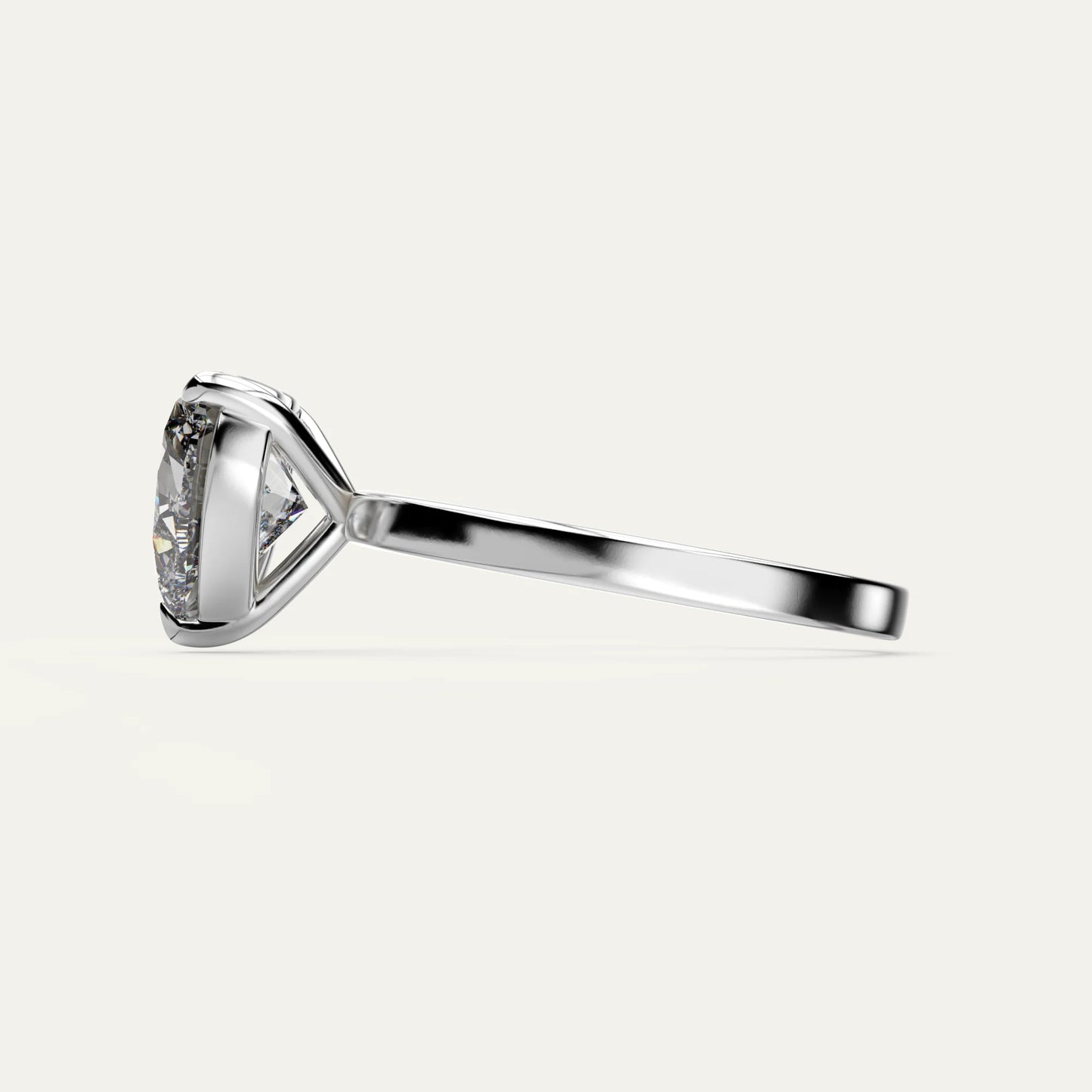 Goldmacher Elora 925 Silver 1ct Heart Moissanite Ring – Dainty Solitaire Style for Everyday Wear or Minimalist Bridal Jewelry.