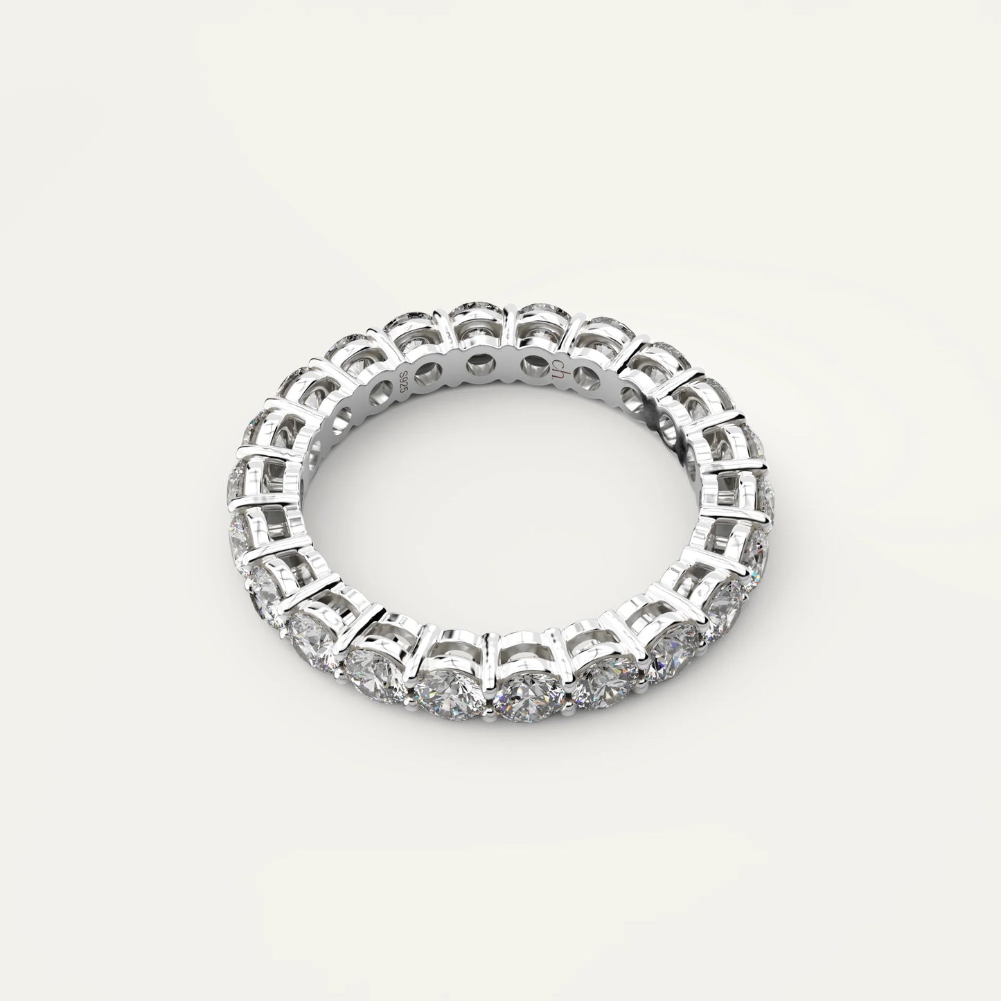 Goldmacher Ethereal 925 Silver 2.2ct Moissanite Eternity Band – Timeless Elegance for Anniversaries, Promises, or Symbolic Gifts.
