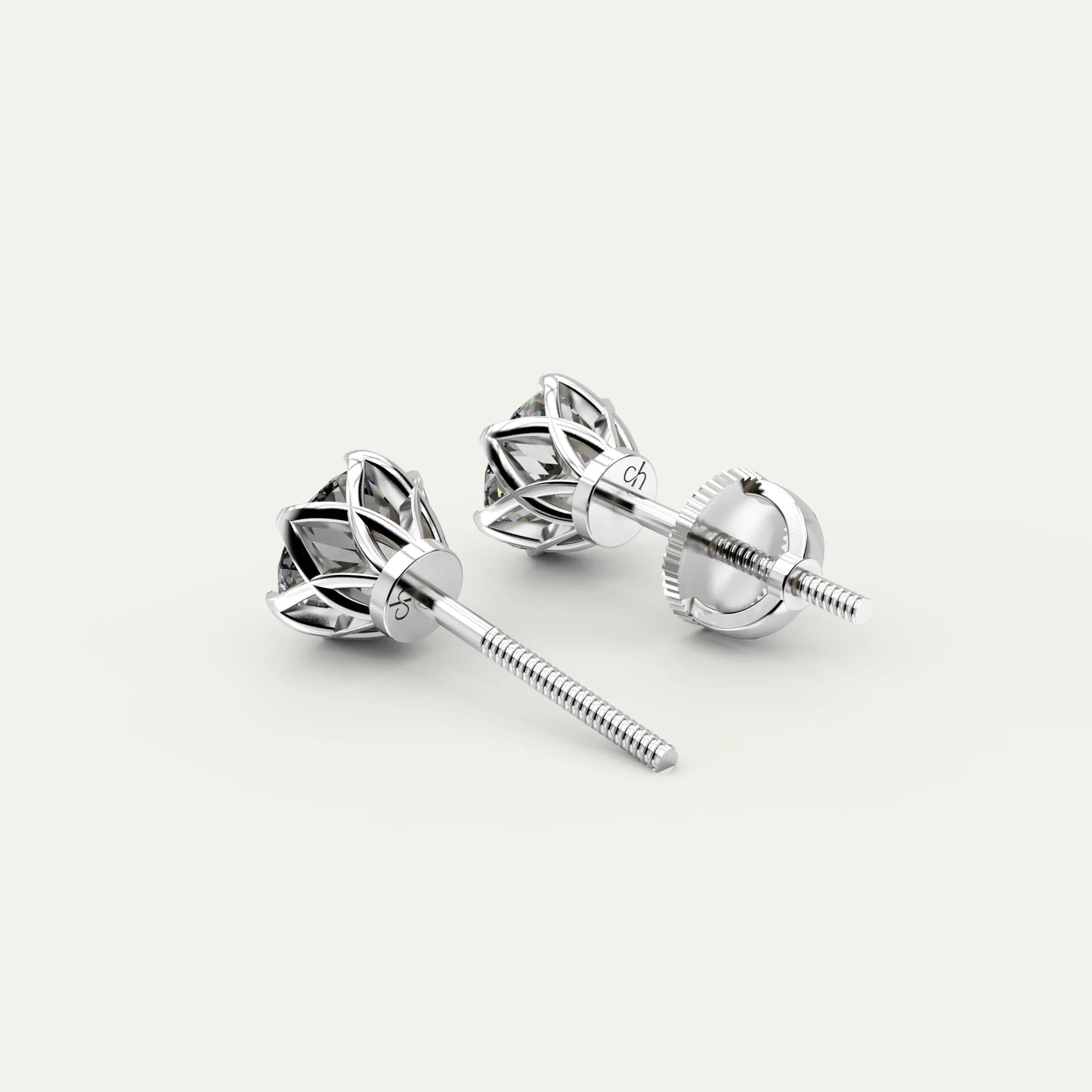 Goldmacher Zenith 1ct 6.5mm Round Moissanite Stud Earrings in 925 Sterling Silver – Affordable Luxury for Everyday Sparkle.