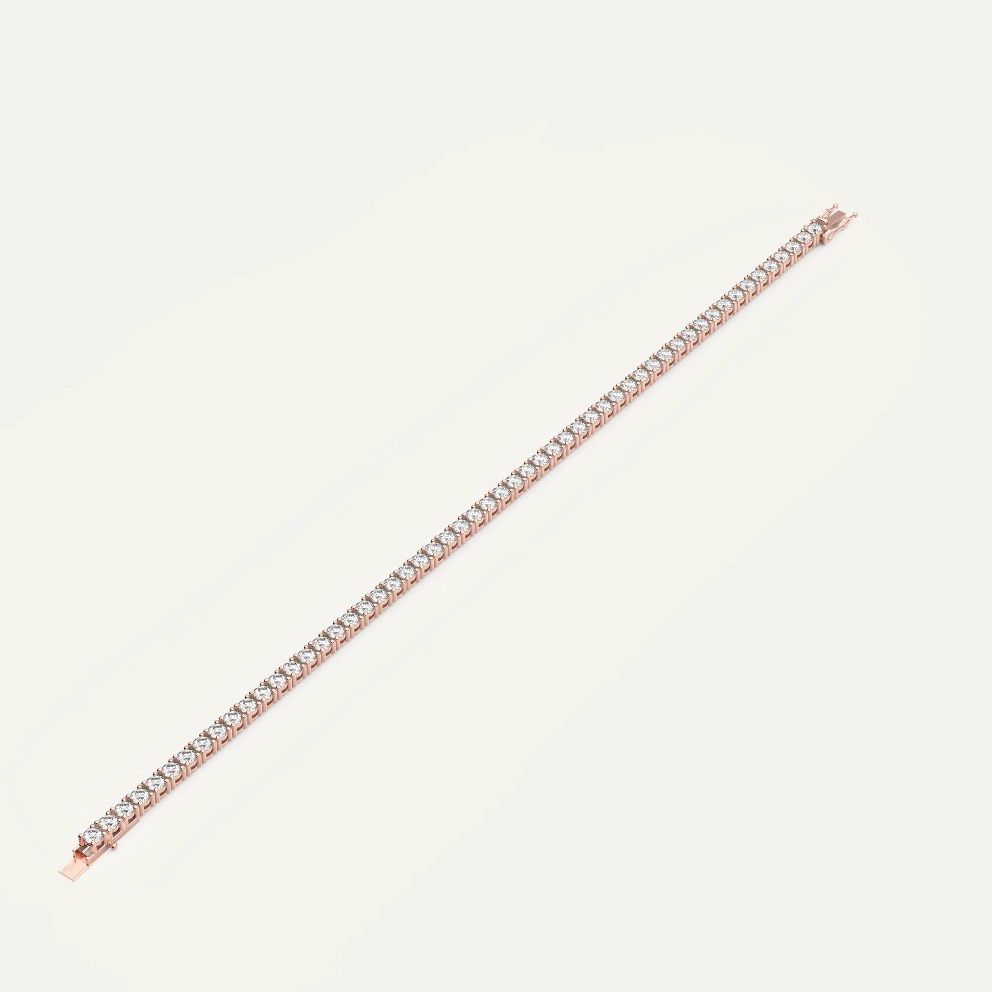 Elegant Linea bracelet in rose gold – delicate zircon accents on a timeless chain