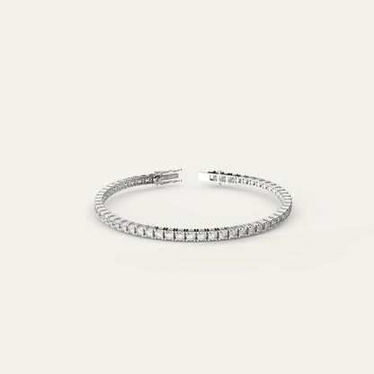 Goldmacher Linea bracelet in 925 silver – tennis chain set with shimmering zircons