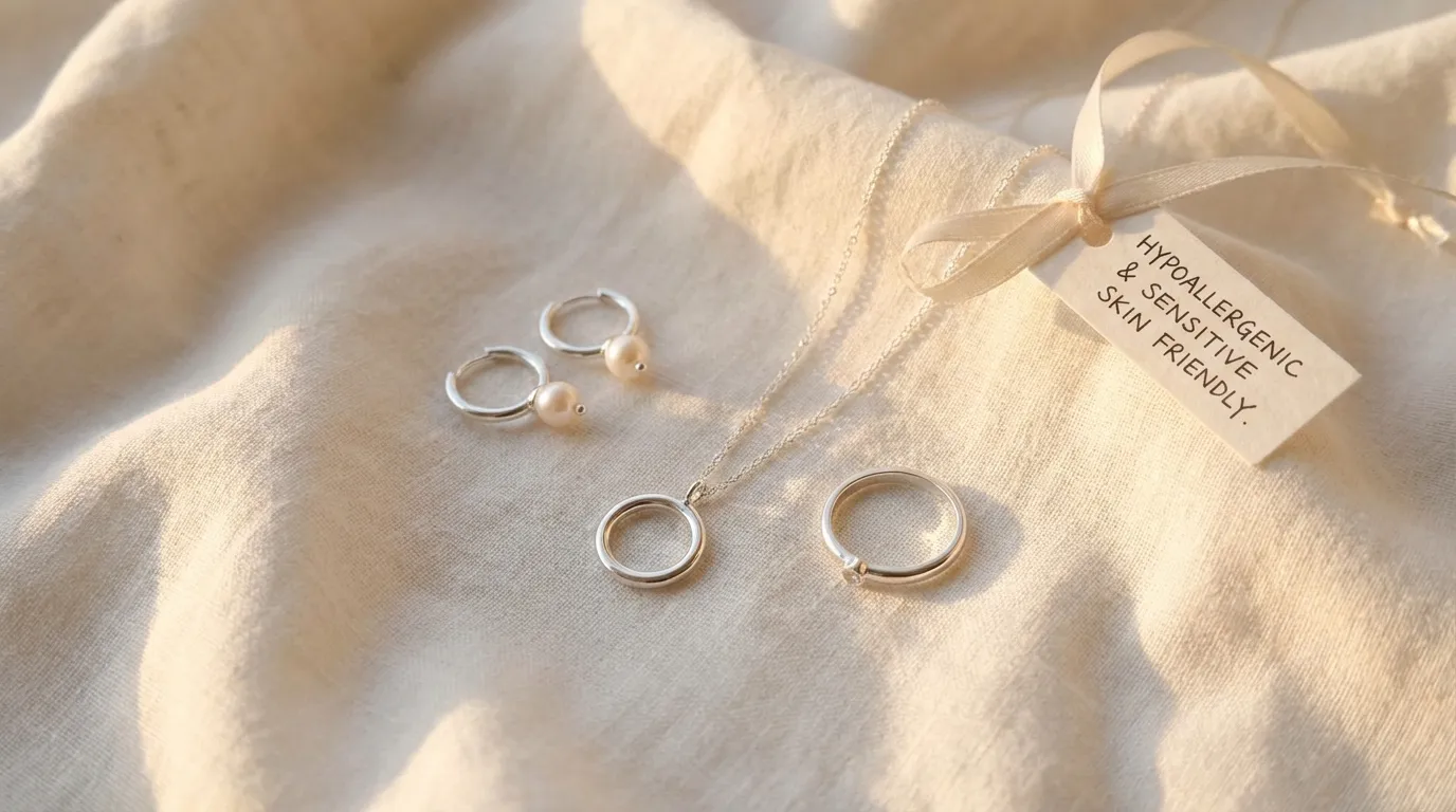 Hypoallergenic sterling silver earrings safe for sensitive skin