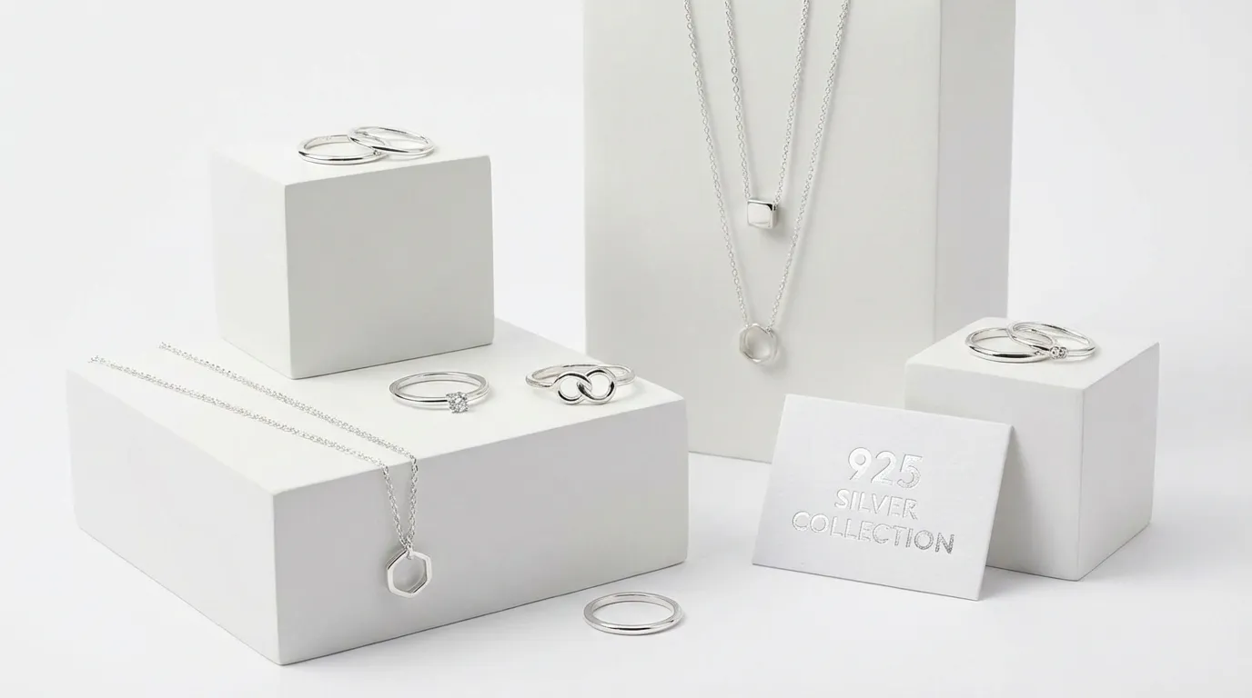 925 sterling silver jewelry — rings and necklaces